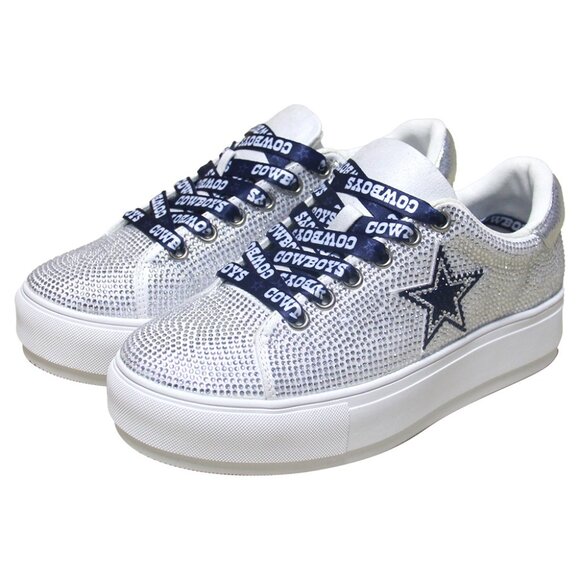 NFL Licensed Crystal Dallas Cowboys Sneakers - Picture 1 of 1